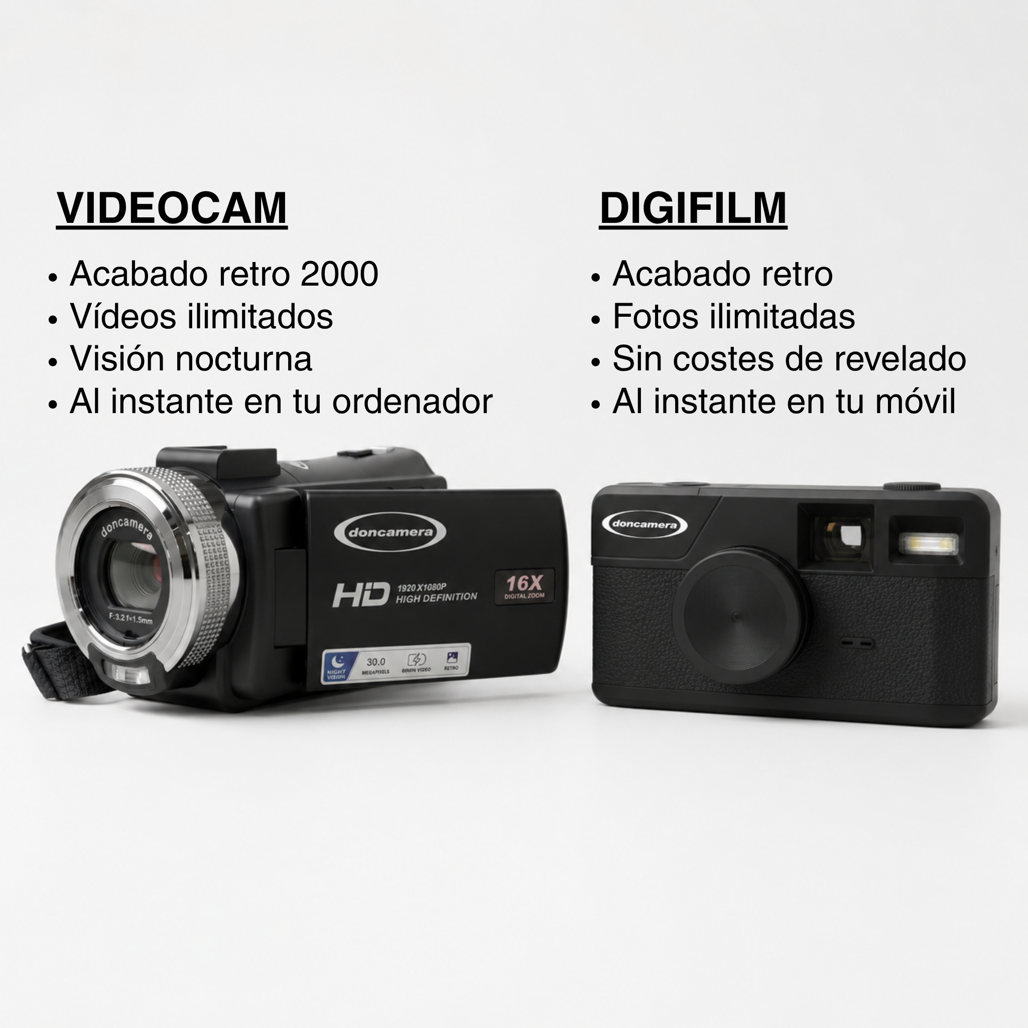 PACK: Foto y Vídeo (AHORRAS 30€)