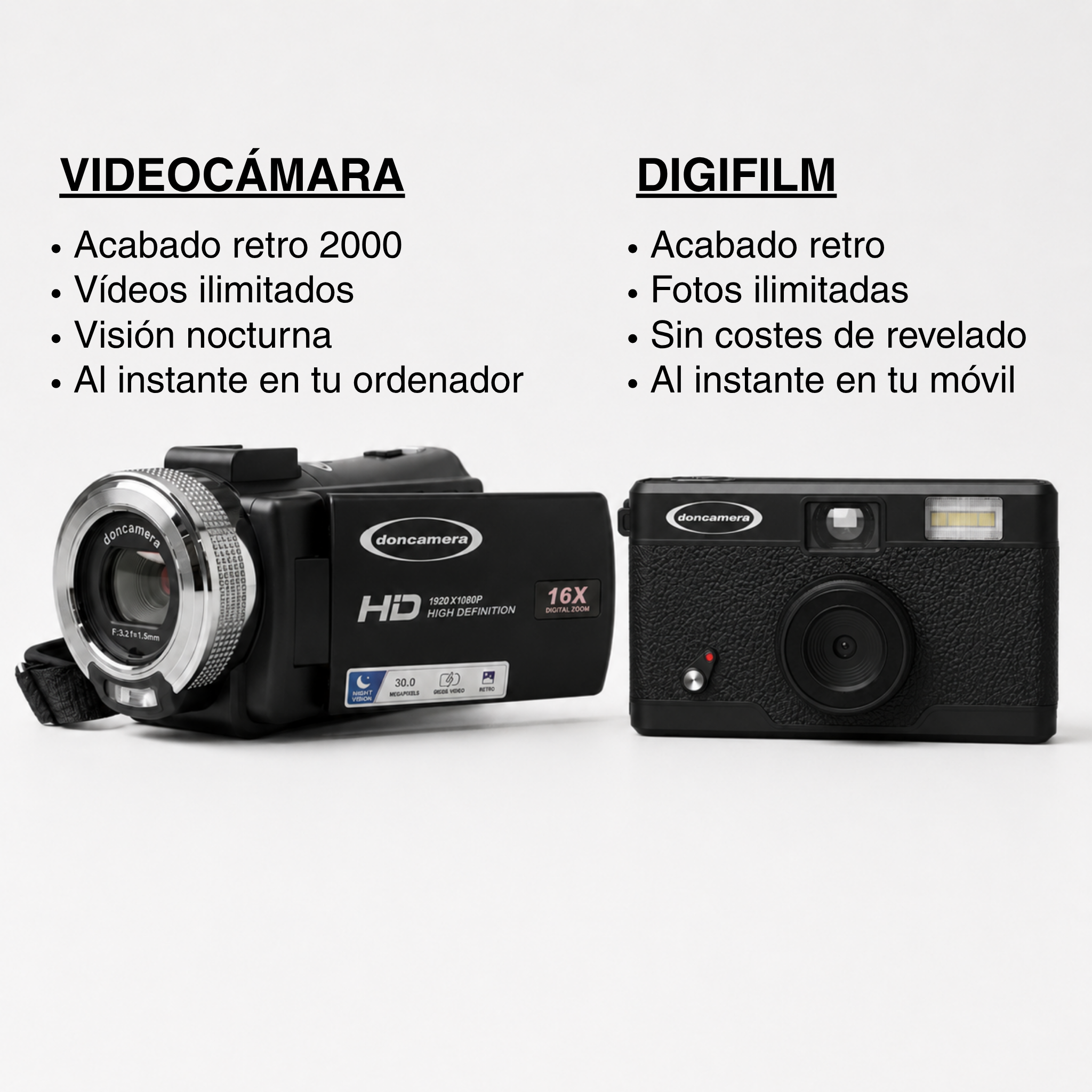 PACK: Foto y Vídeo (AHORRAS 28€)